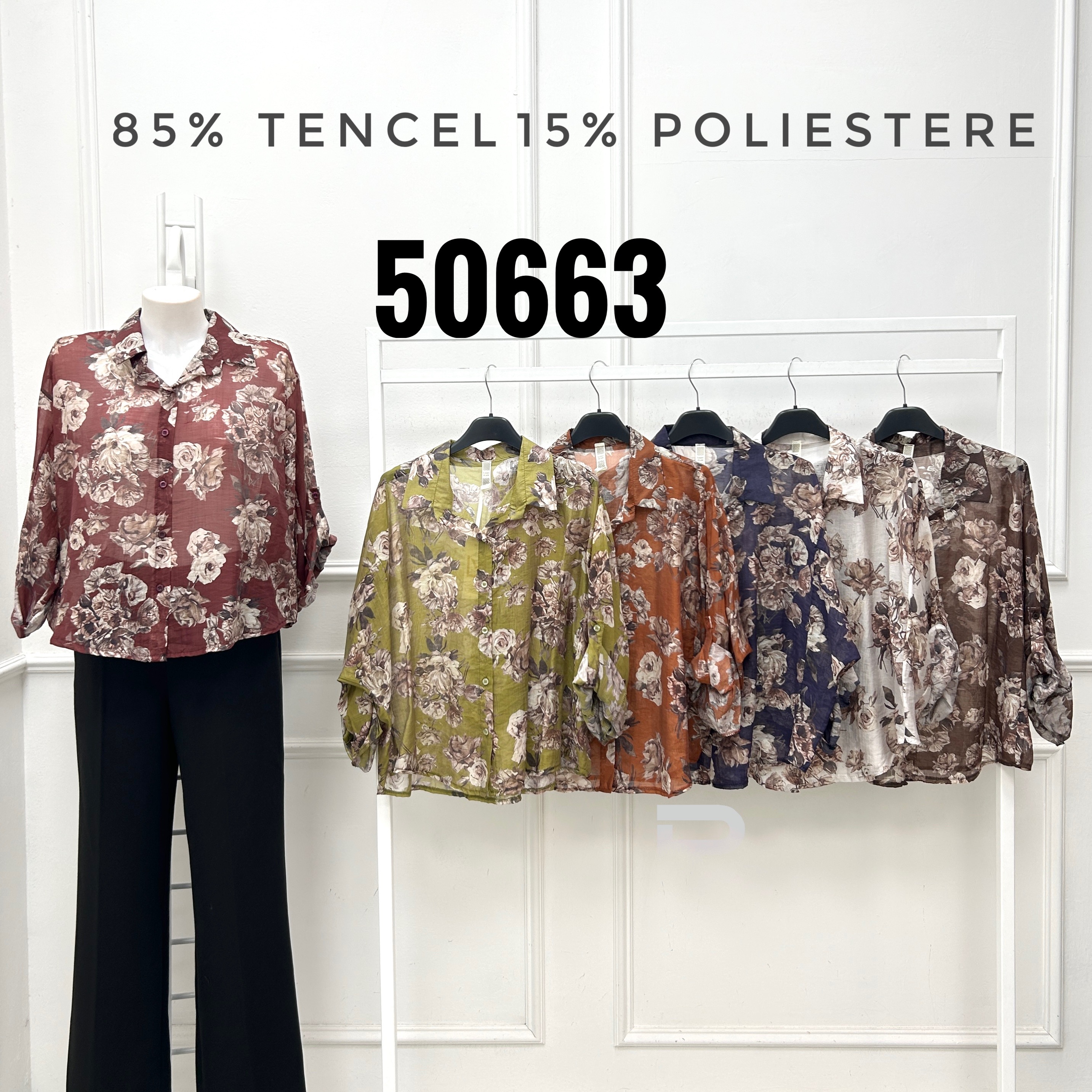 Lockeres Hemd mit Blumenprint