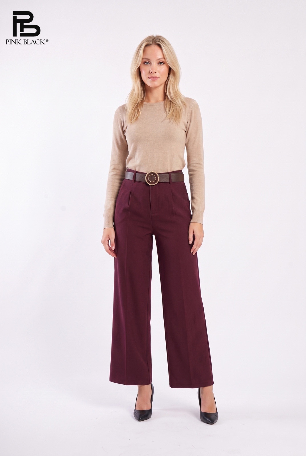 Weite Highwaist-Hose