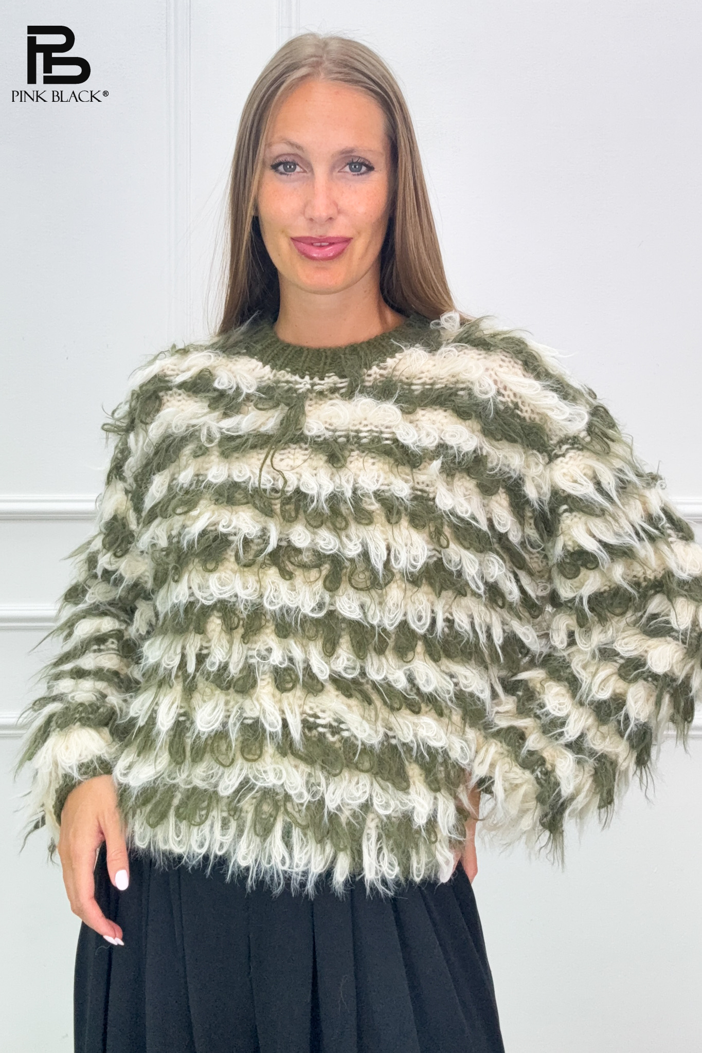 Oversize Pullover mit Streifen