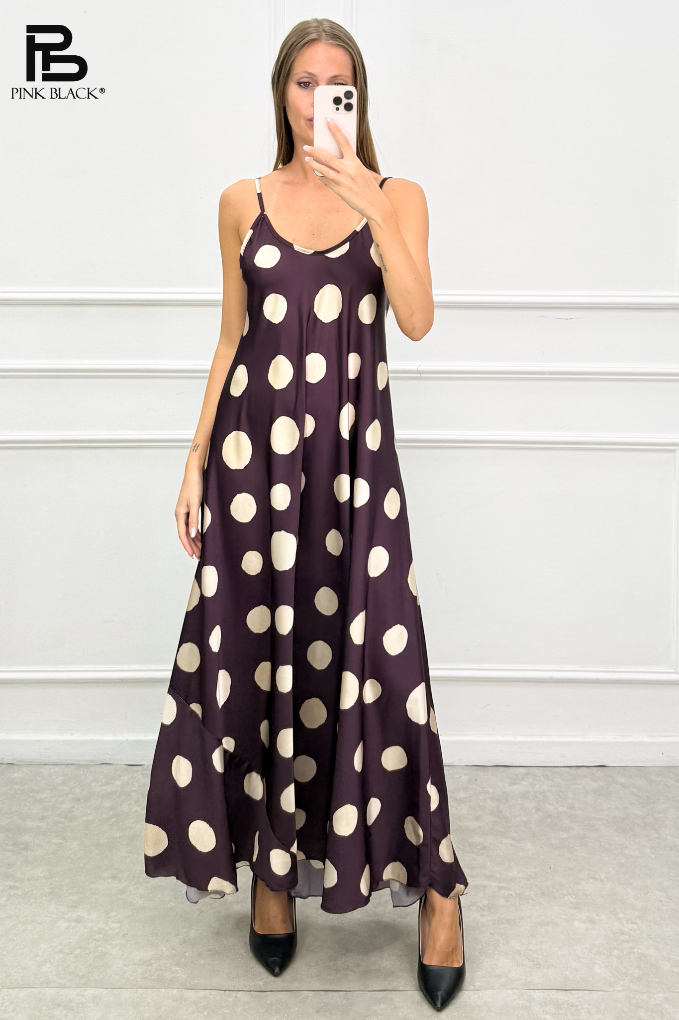 Ärmelloses A‑Linien Maxi‑Kleid