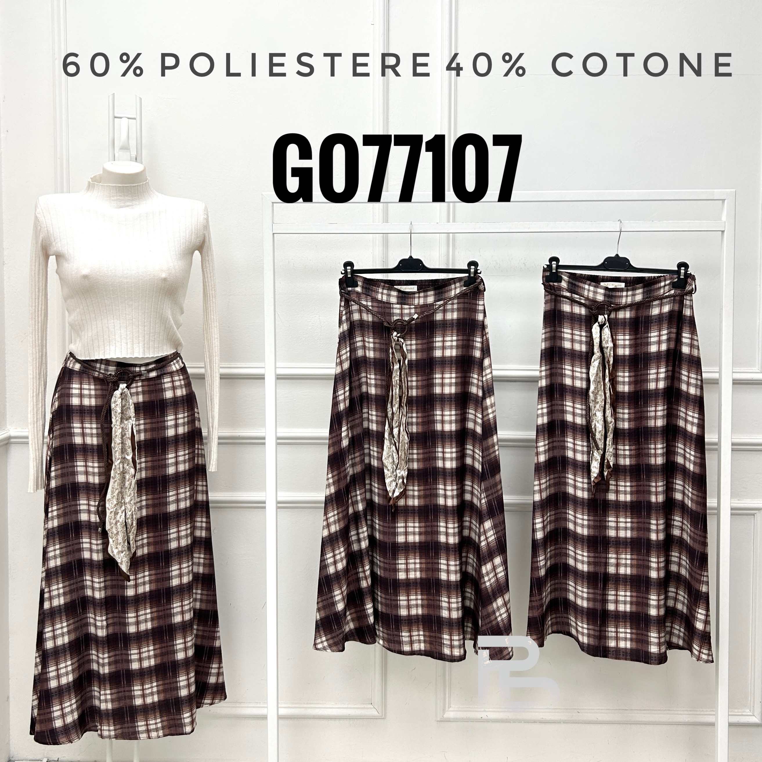 Maxi‑Rock im A‑Silhouette mit Kordelzug