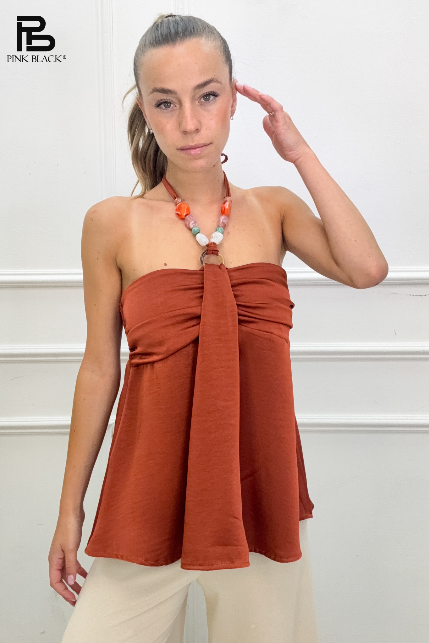 A-Linie Neckholder-Top
