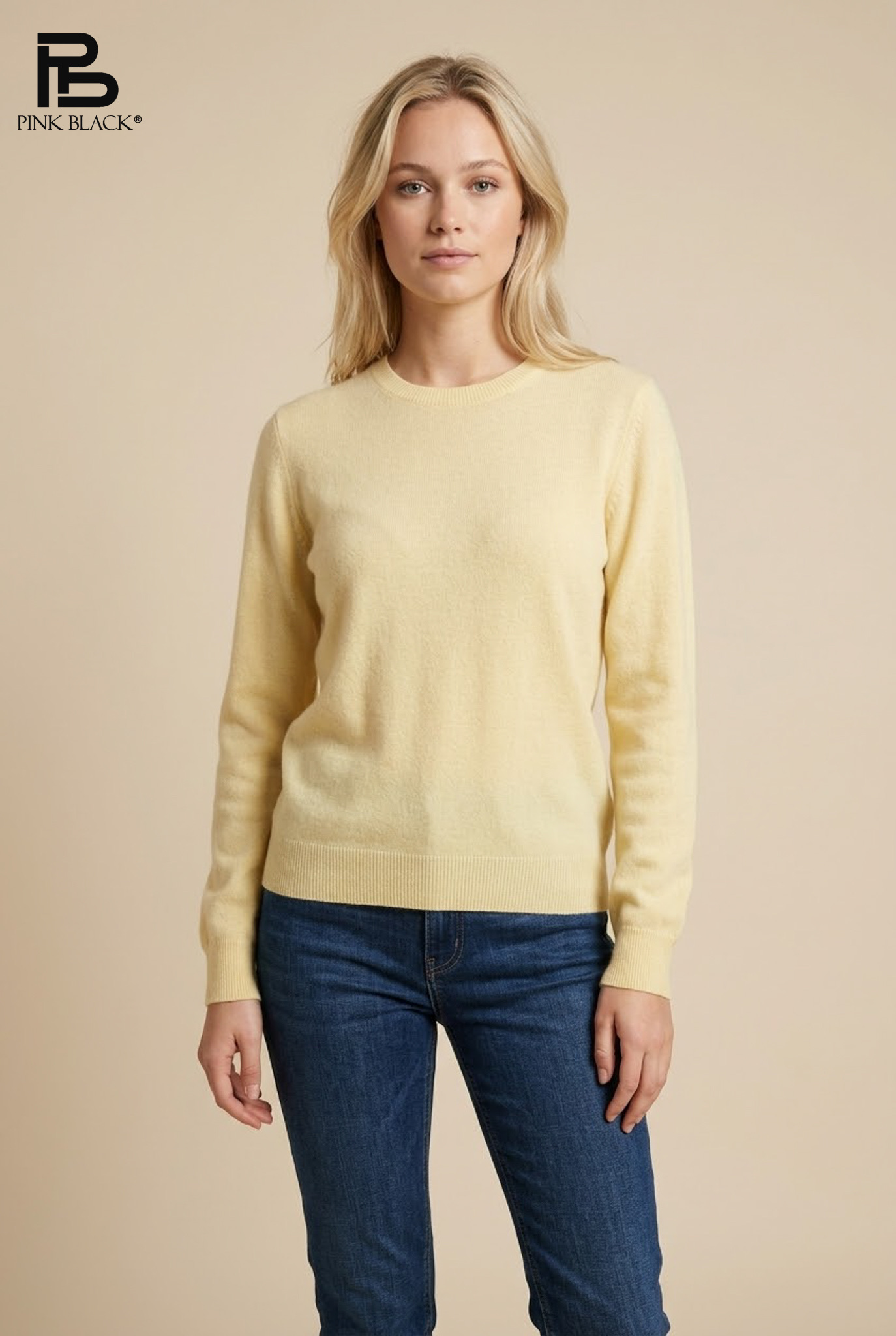 Pullover mit Rundhals, uni