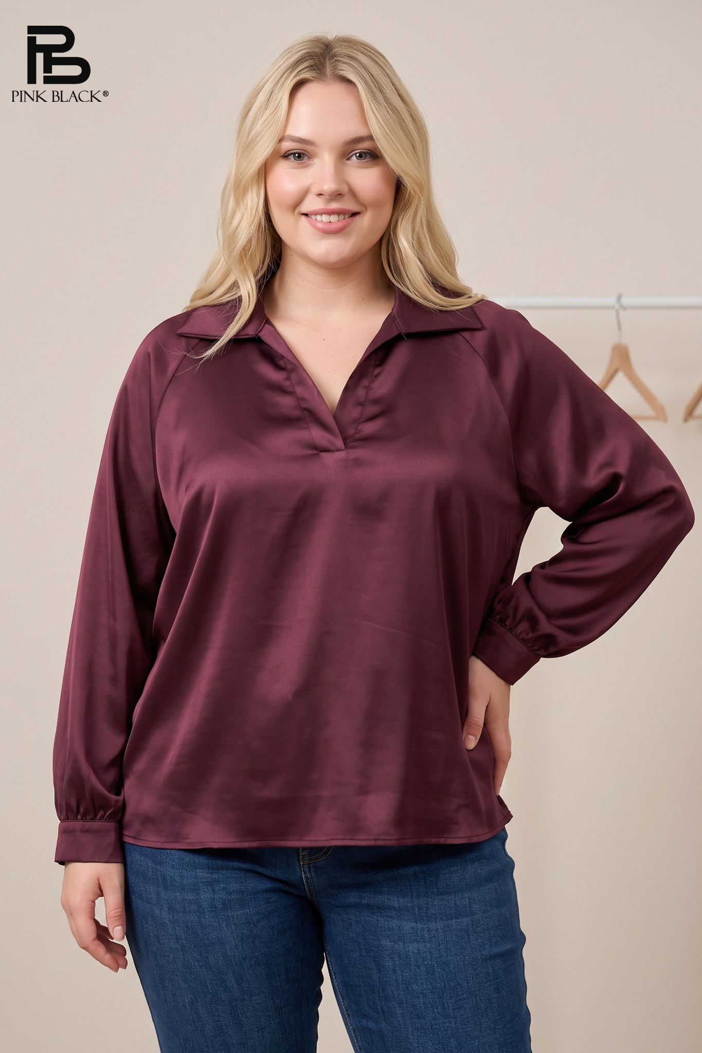 Bluse mit Kragen