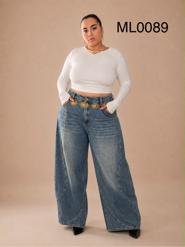 Wide-Leg-Hosen mit Taschen