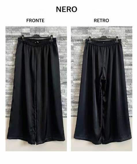 Palazzo-Hose mit weitem Bein