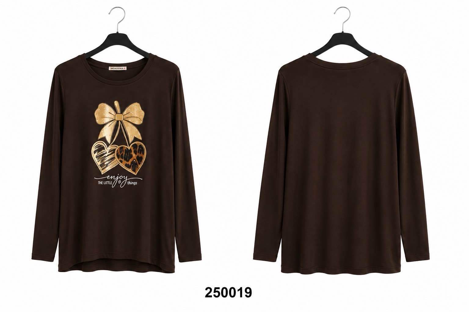 Langes T‑Shirt mit Print