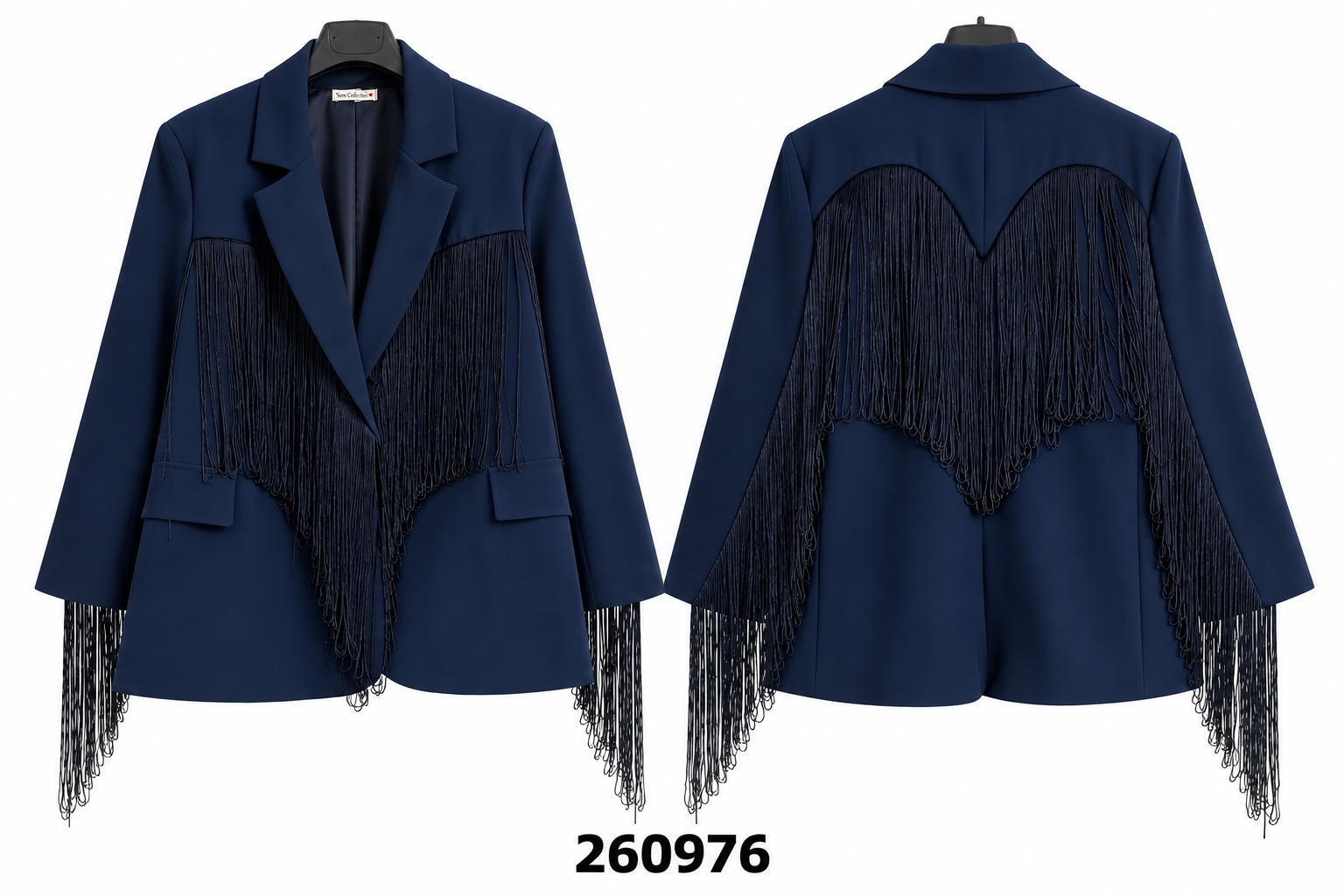 Blazer mit Fransen