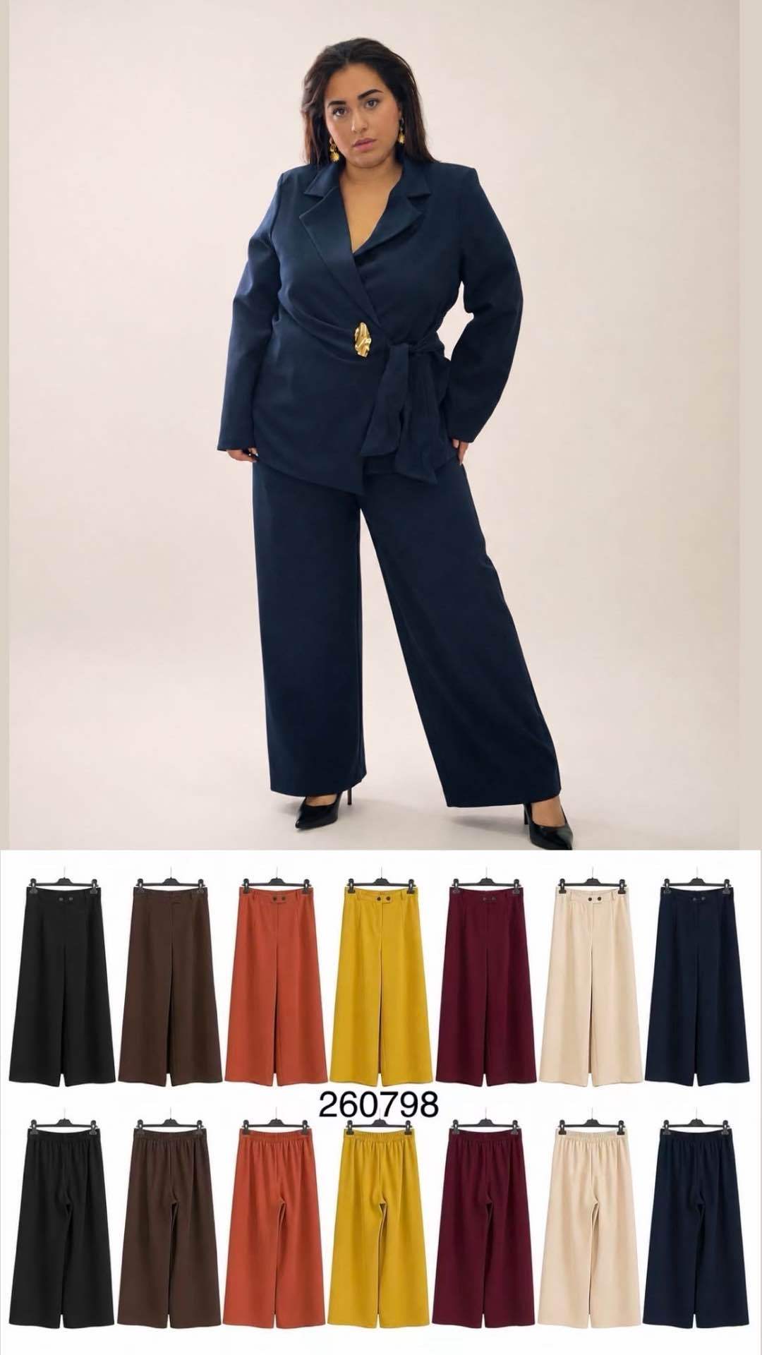 Palazzo-Hose mit hohem Bund