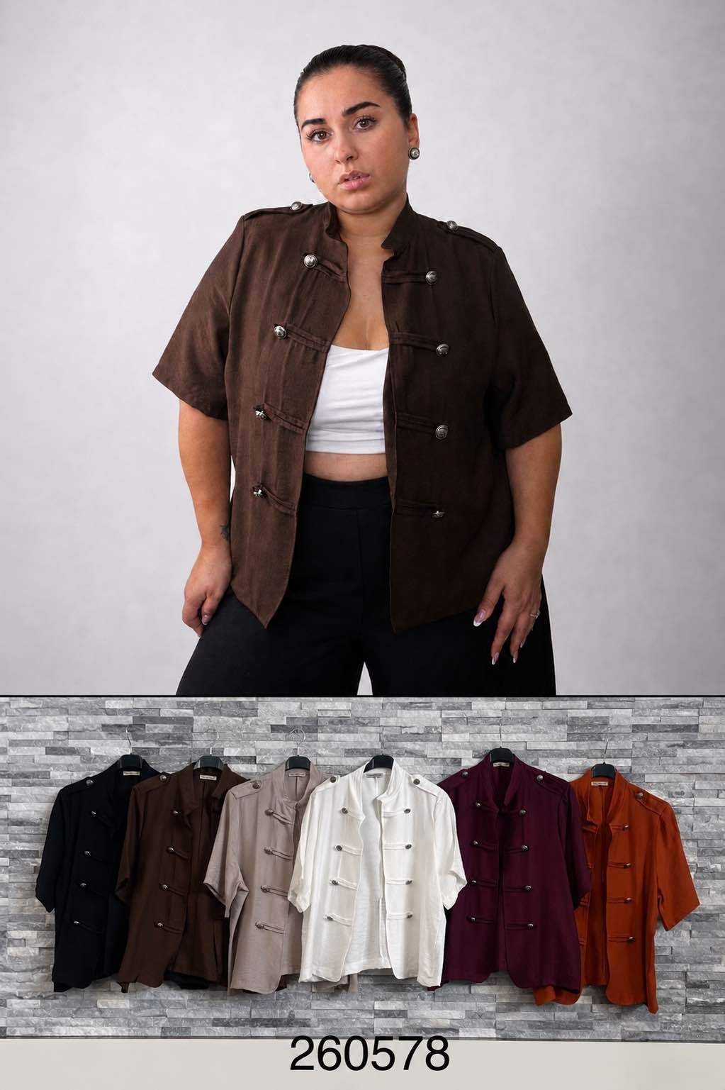 Kurze, locker geschnittene Jacke