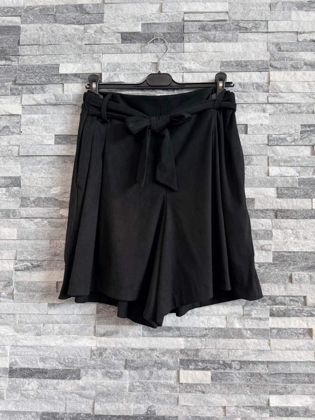 Paperbag-Shorts mit Bindegürtel