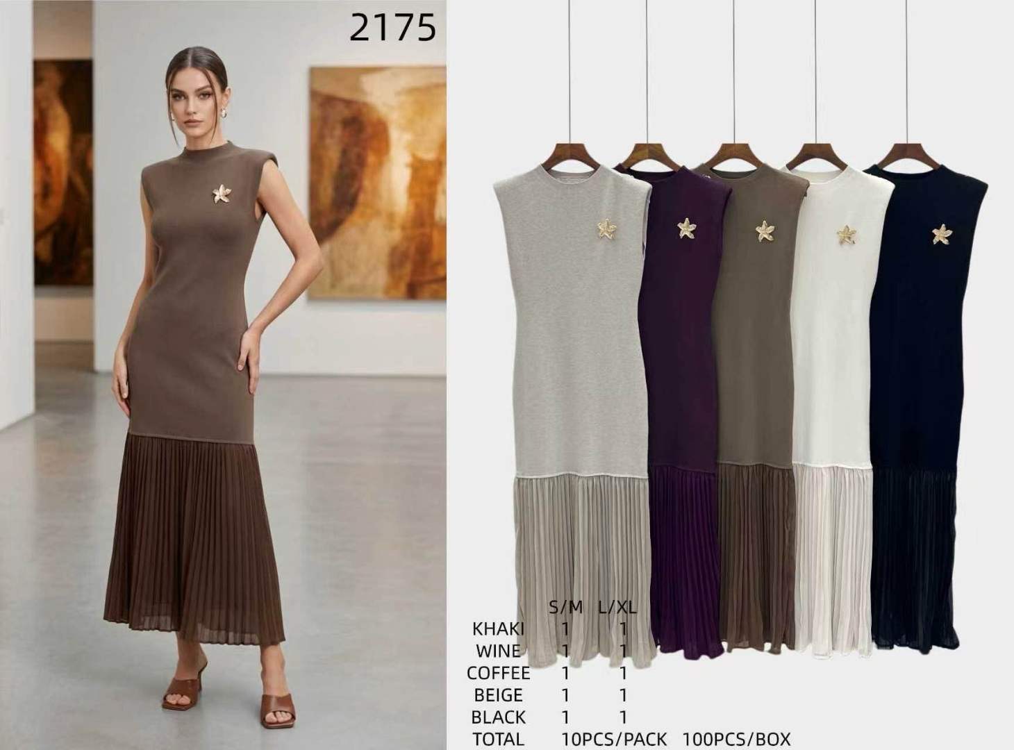 Figurbetontes Midi-Kleid mit Stehkragen