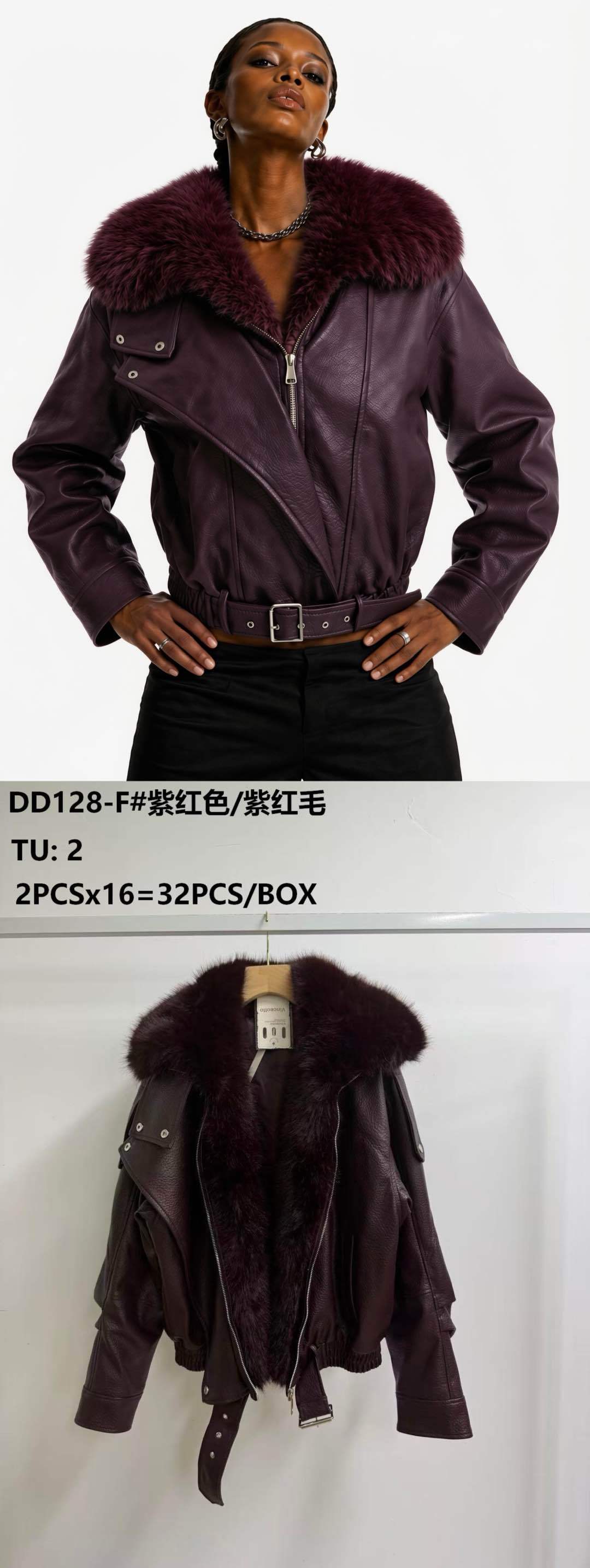 Kurzjacke im Bikerstil mit Gürtel