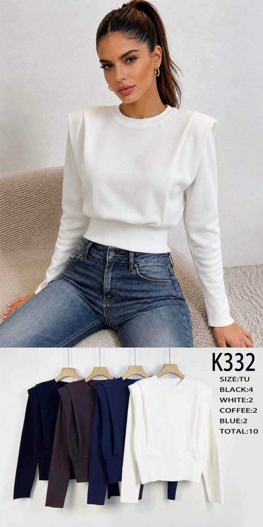 Schlichter Pullover mit Rundhalsausschnitt