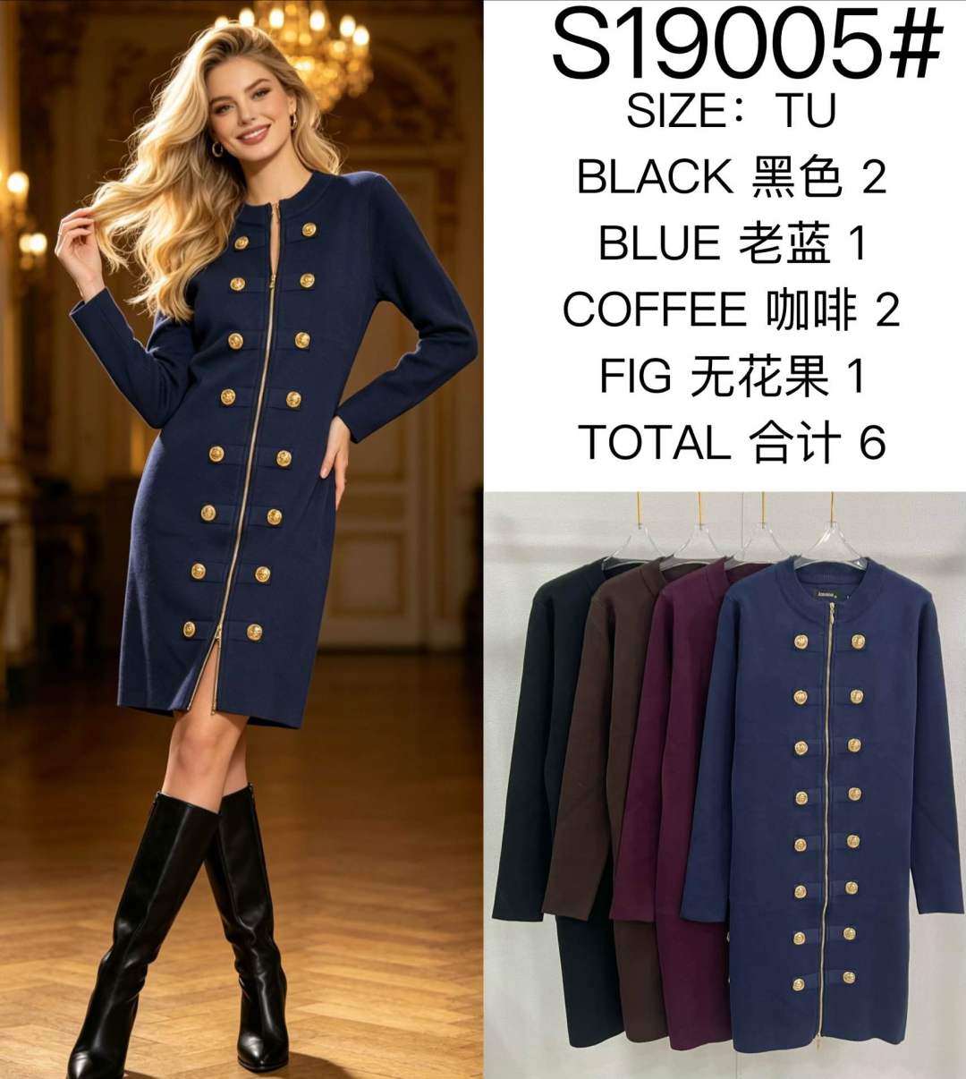 Bleistiftkleid mit Knopfdetail