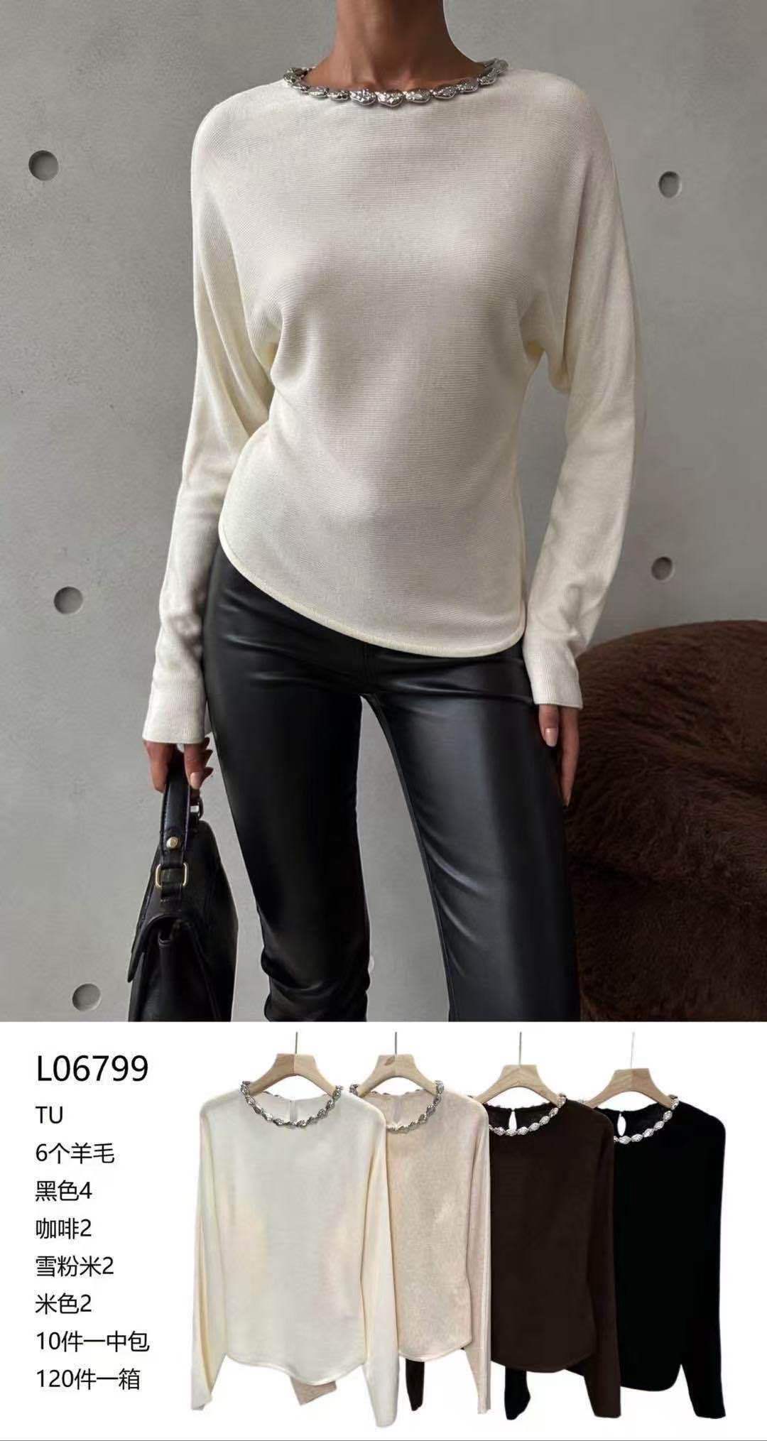 Pullover mit Boot-Ausschnitt