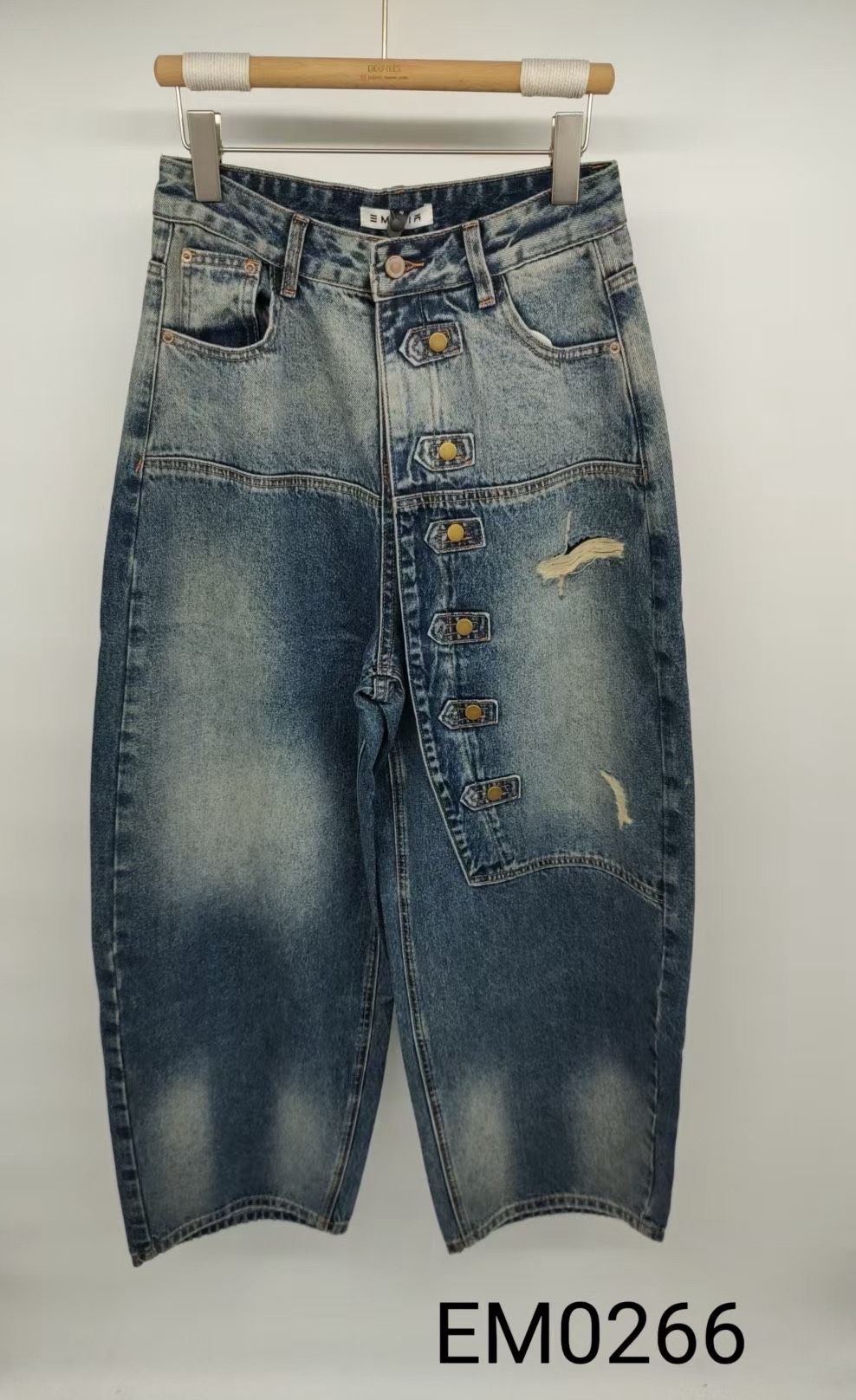 Lockere gerade Knöchellange Hose