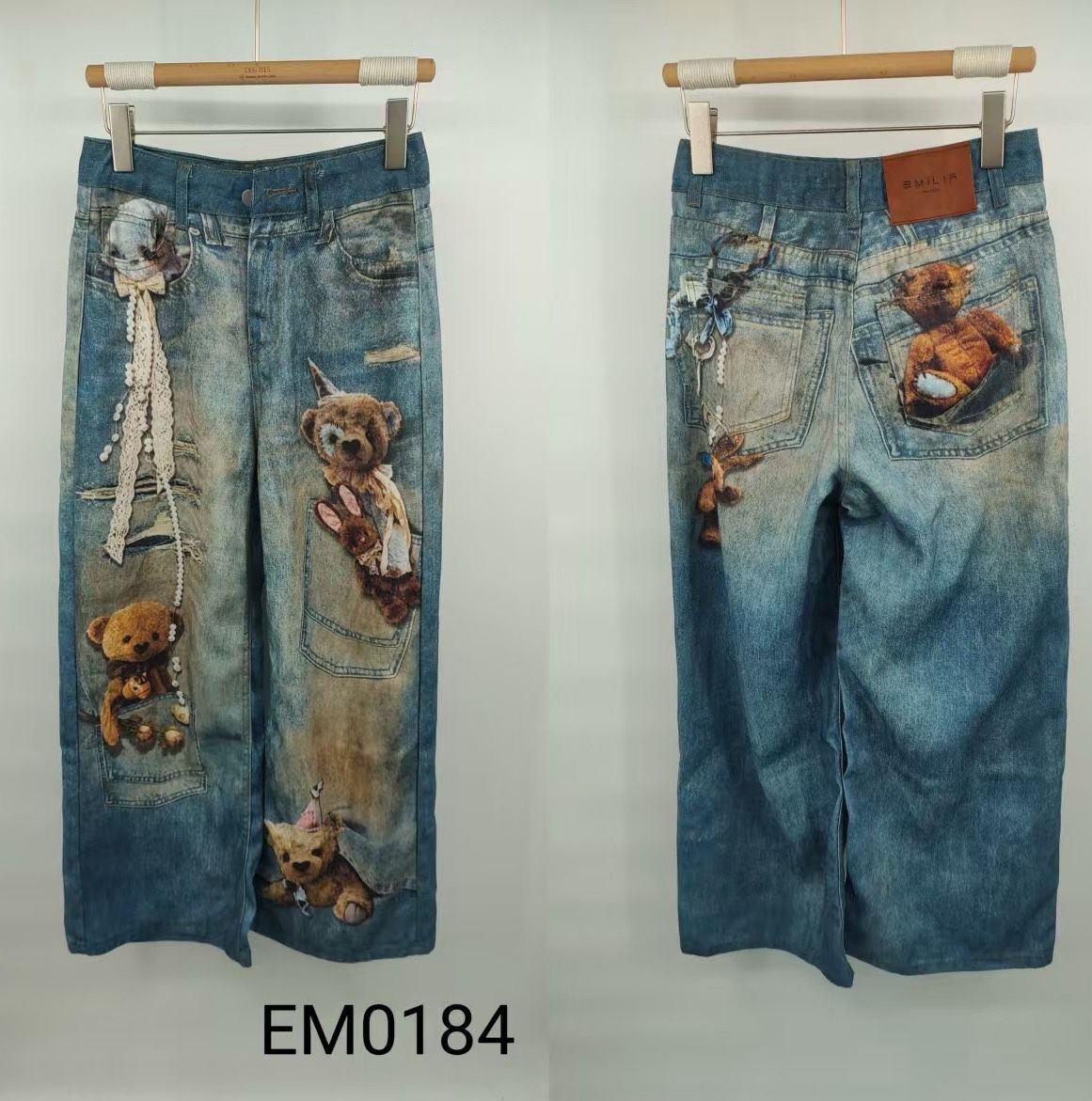 Locker geschnittene Wide‑Leg Hose