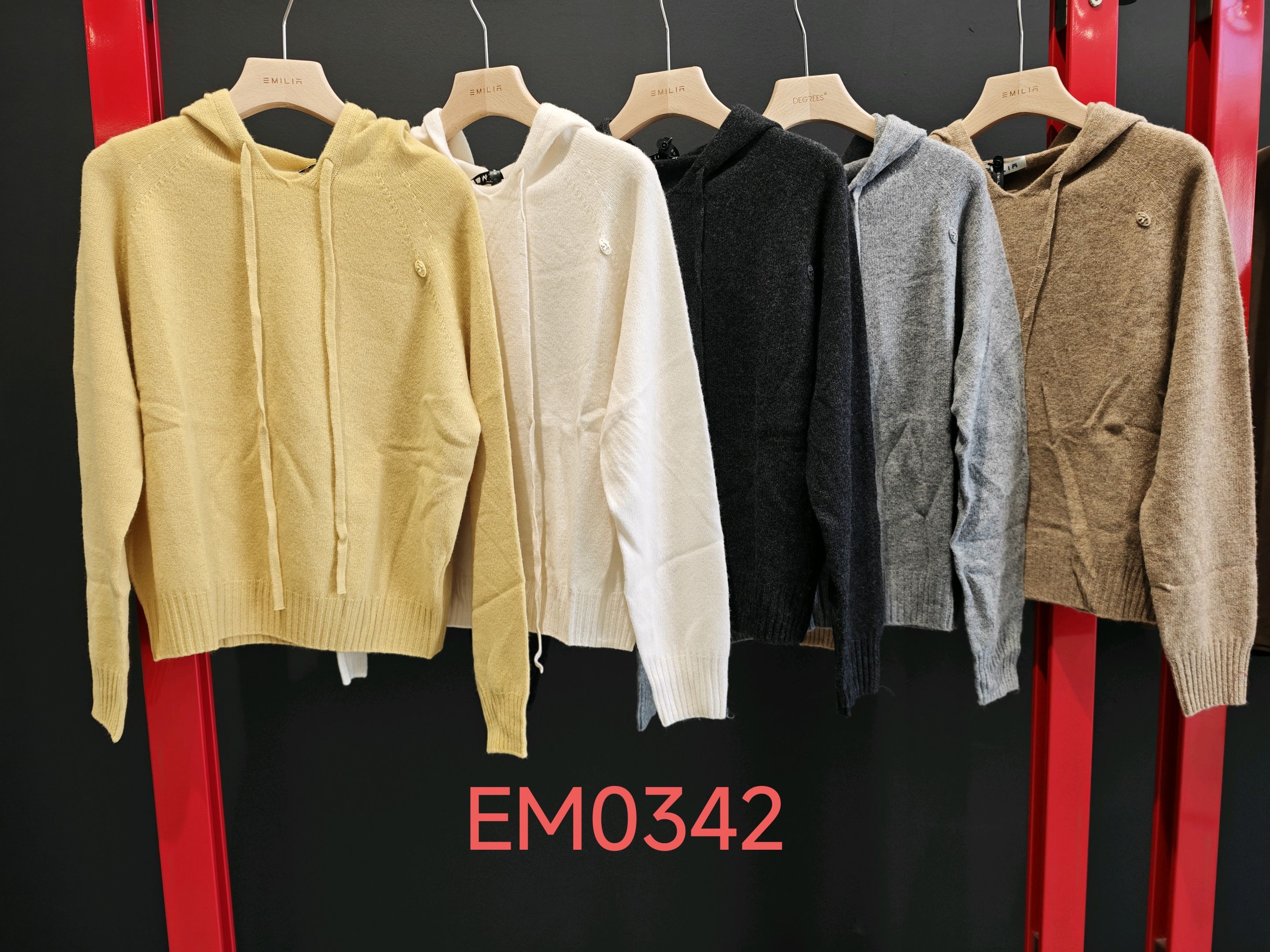 Kapuzenpullover mit Bündchen