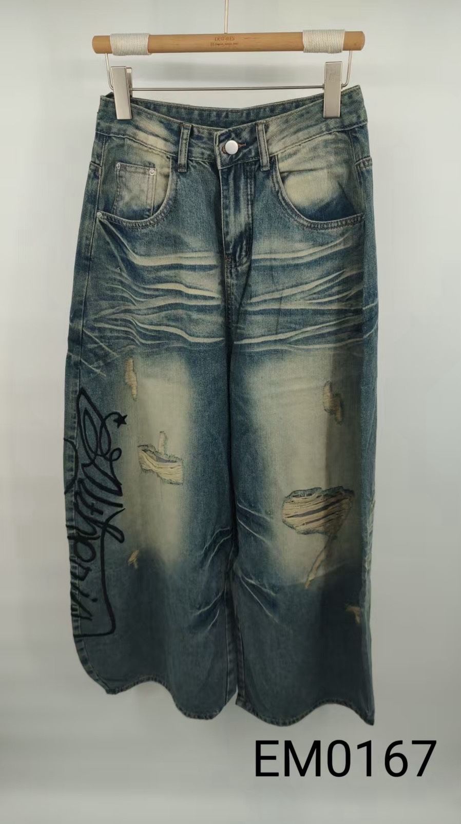 Jeans mit weitem Bein