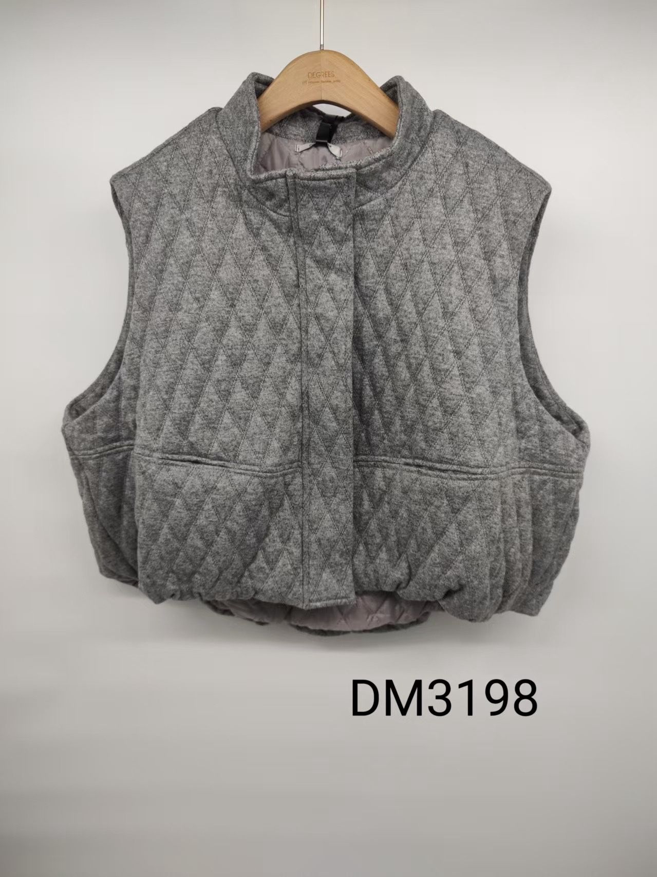 Oversize Weste mit Halbrollkragen