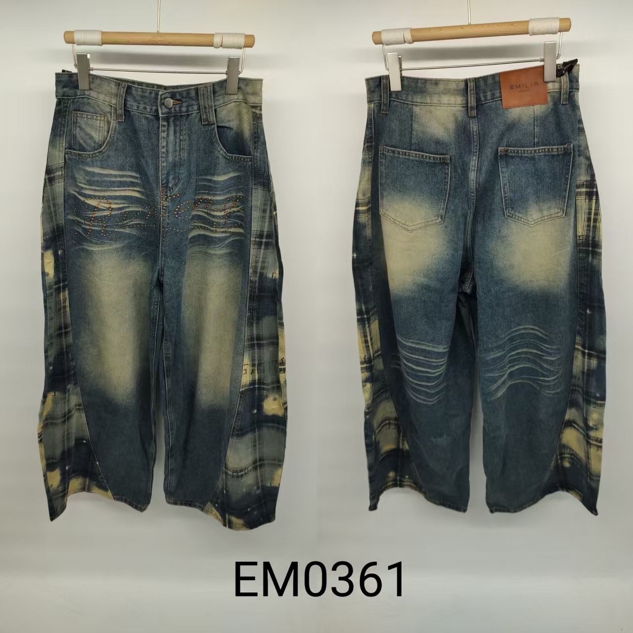 High‑Waist Jeans mit weitem Bein