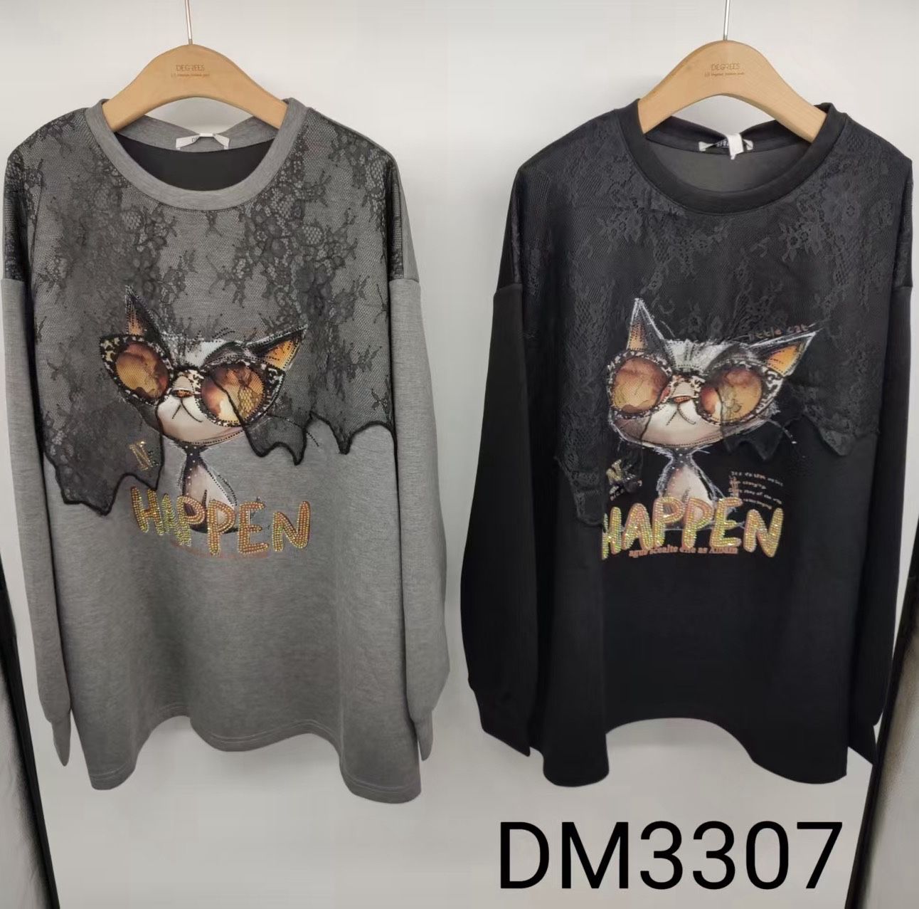 Lockerer Sweatshirt mit Print
