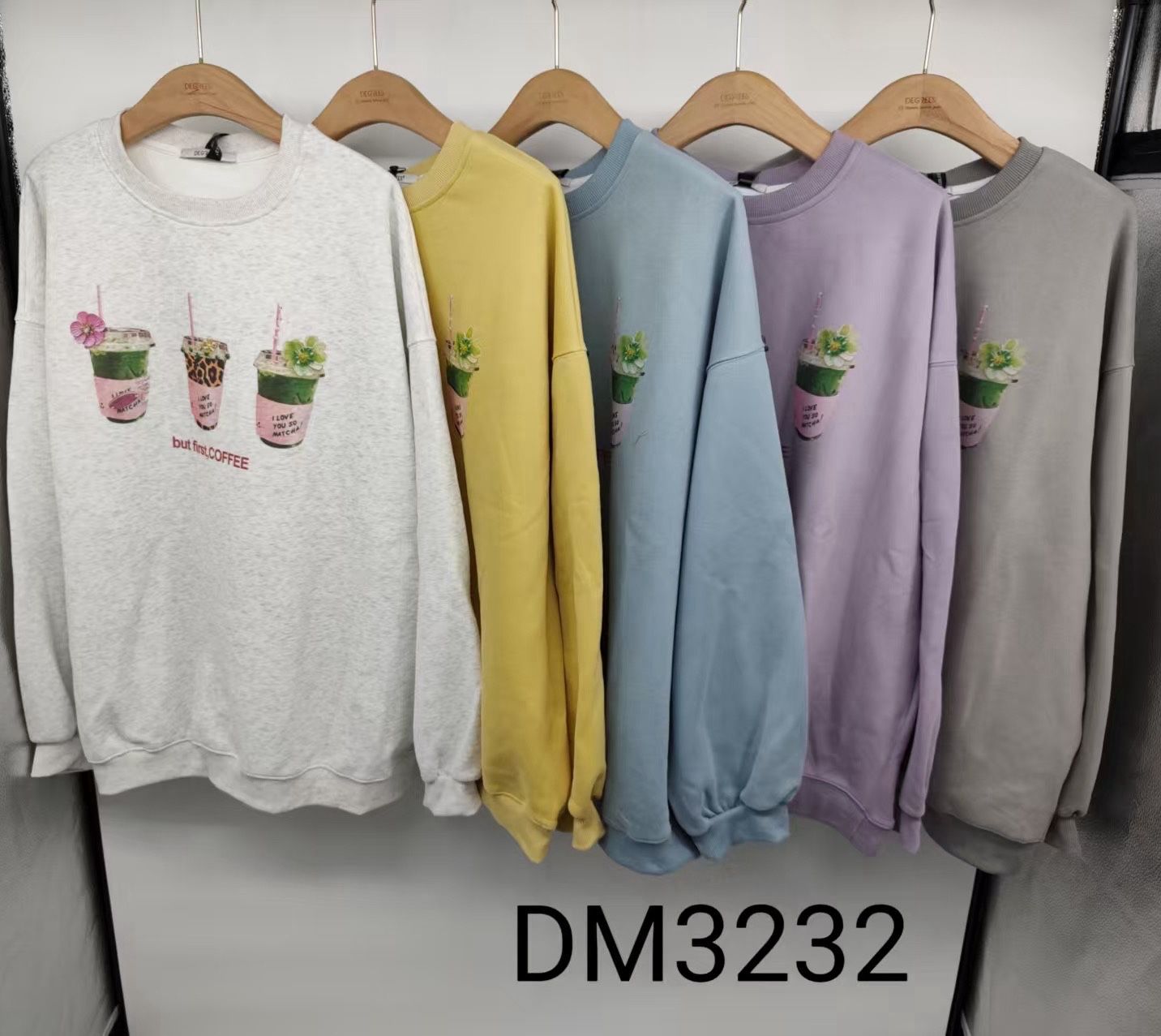 Lockerer Sweatshirt mit Print