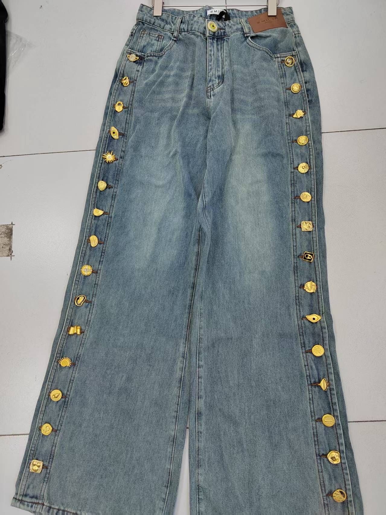 High-Waist Straight Jeans