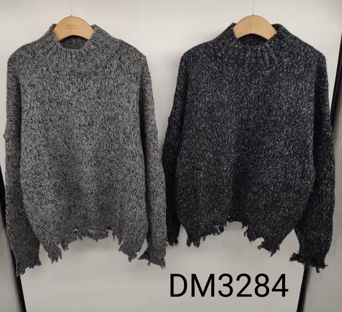 Oversize-Pullover mit Fransen