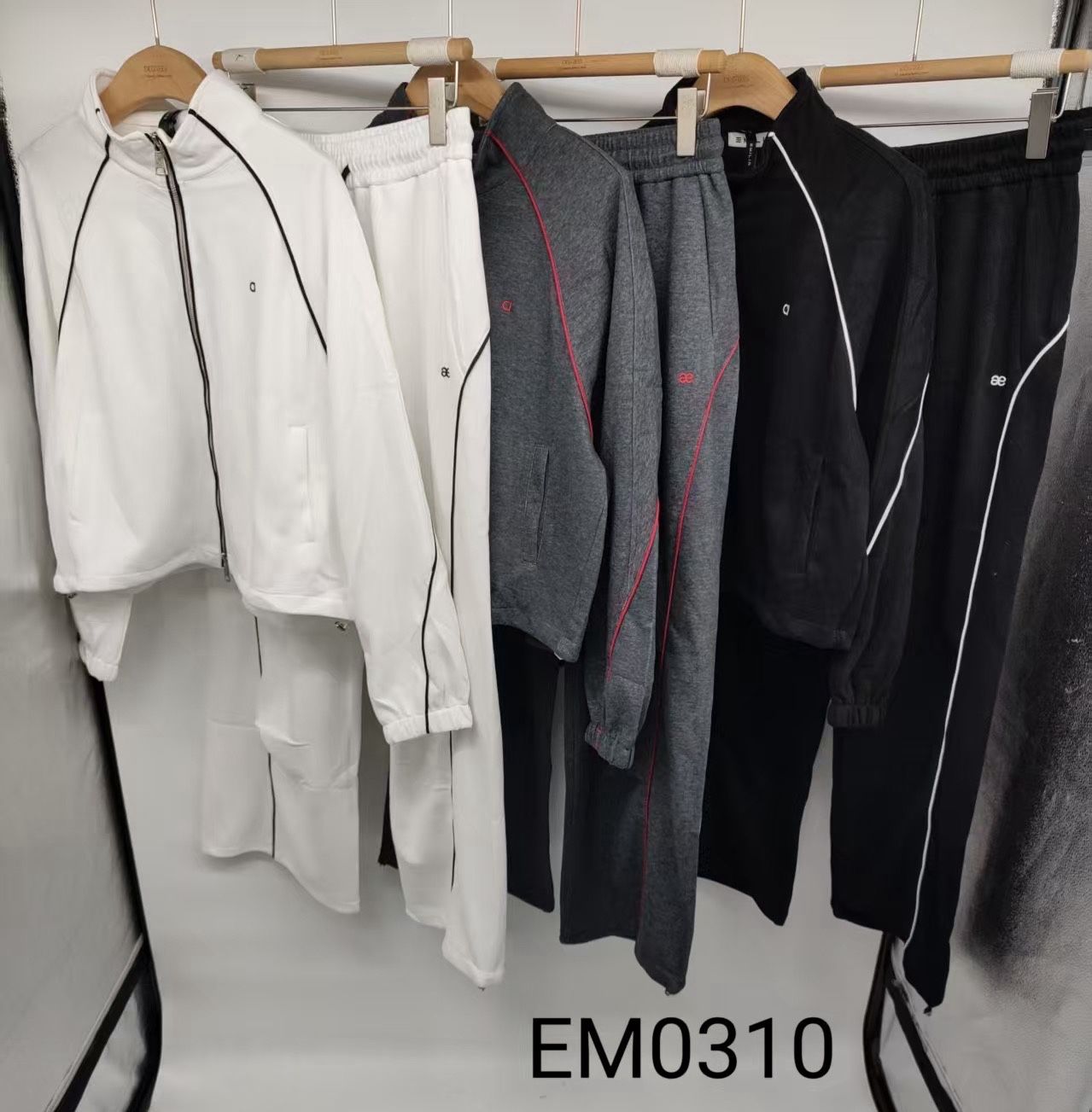 Sweat-Set mit Stehkragen