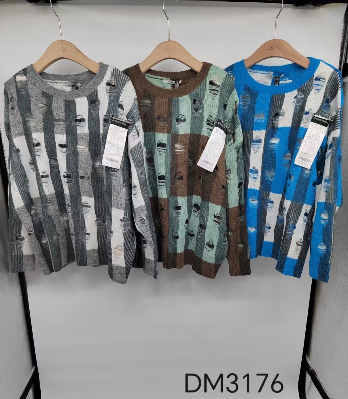 Color-Block-Pullover mit Cut-outs