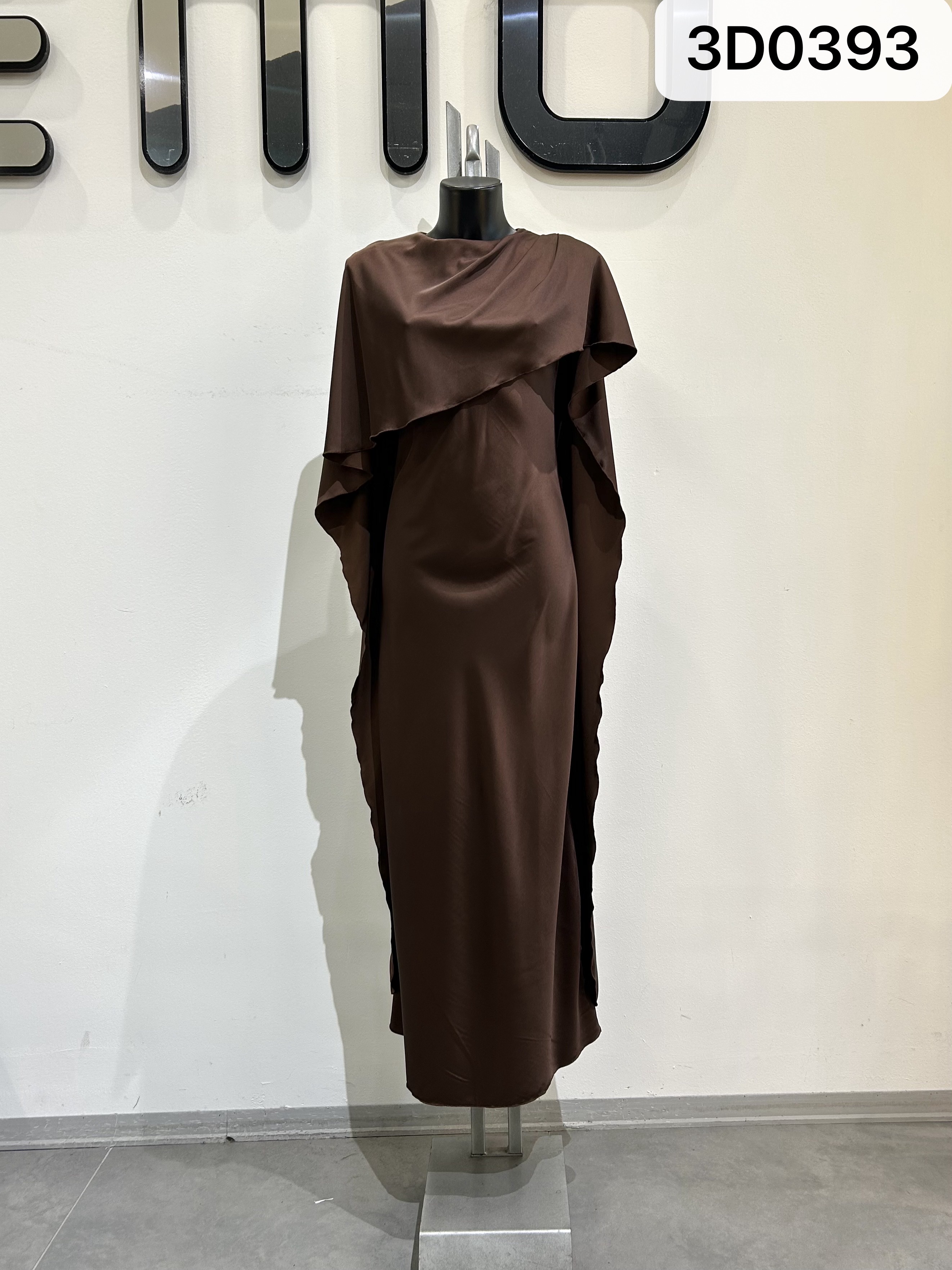Plissiertes A‑Linien Maxi‑Kleid