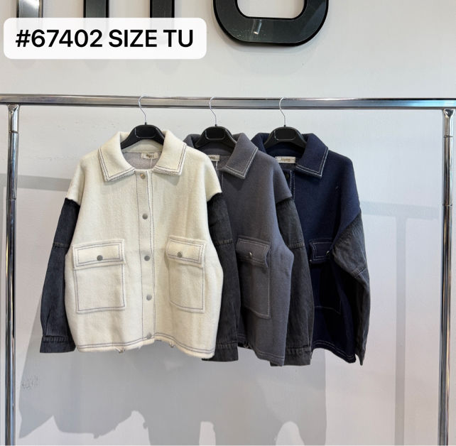 Color‑Block Hemdjacke