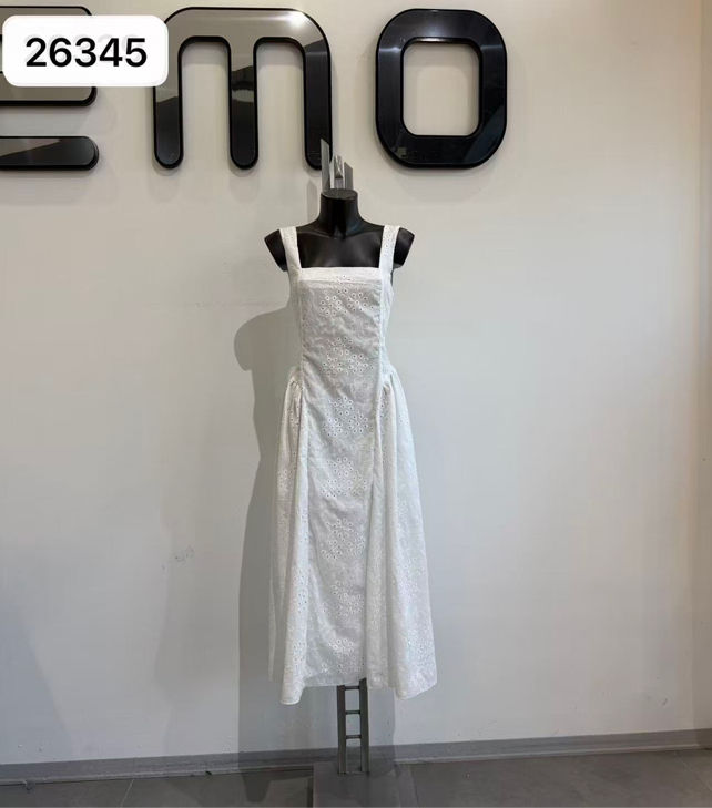 A-Linien-Midikleid mit quadratischem Ausschnitt