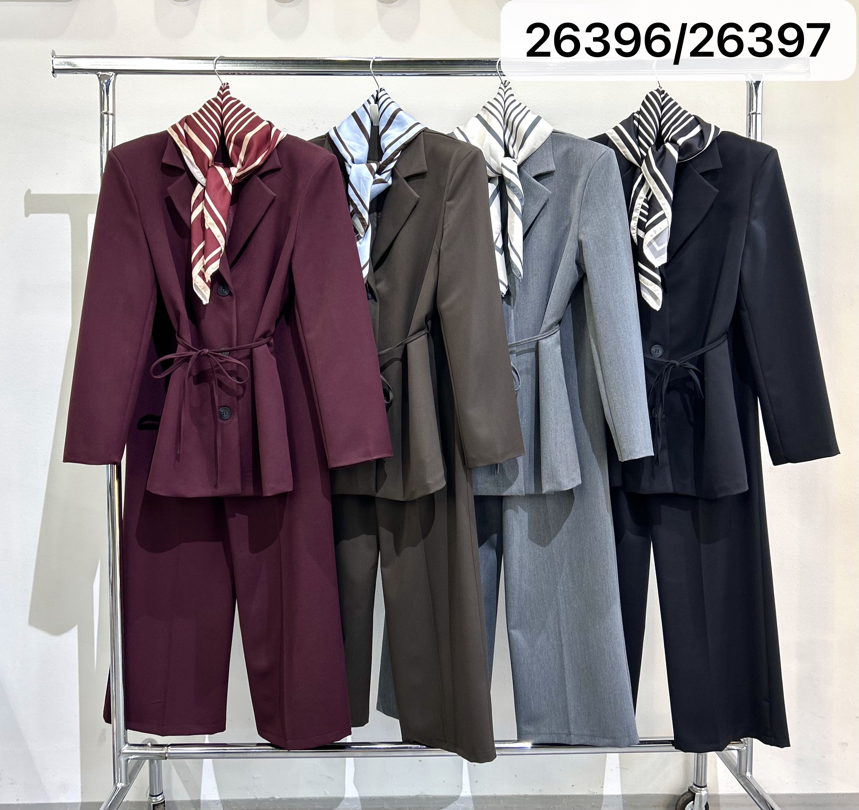Taillierter Maritimer Blazer-Set