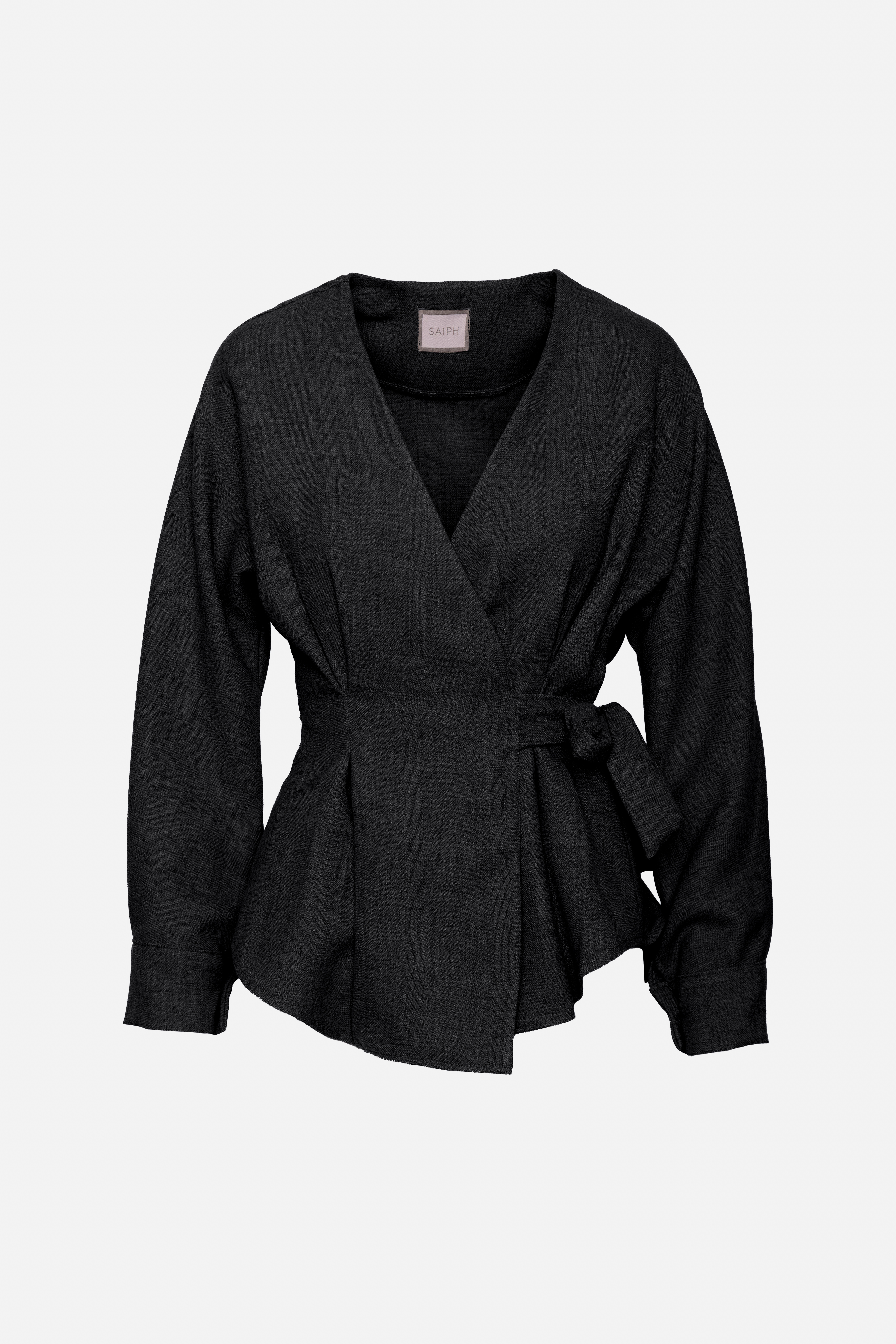Wickeljacke mit Taillengürtel