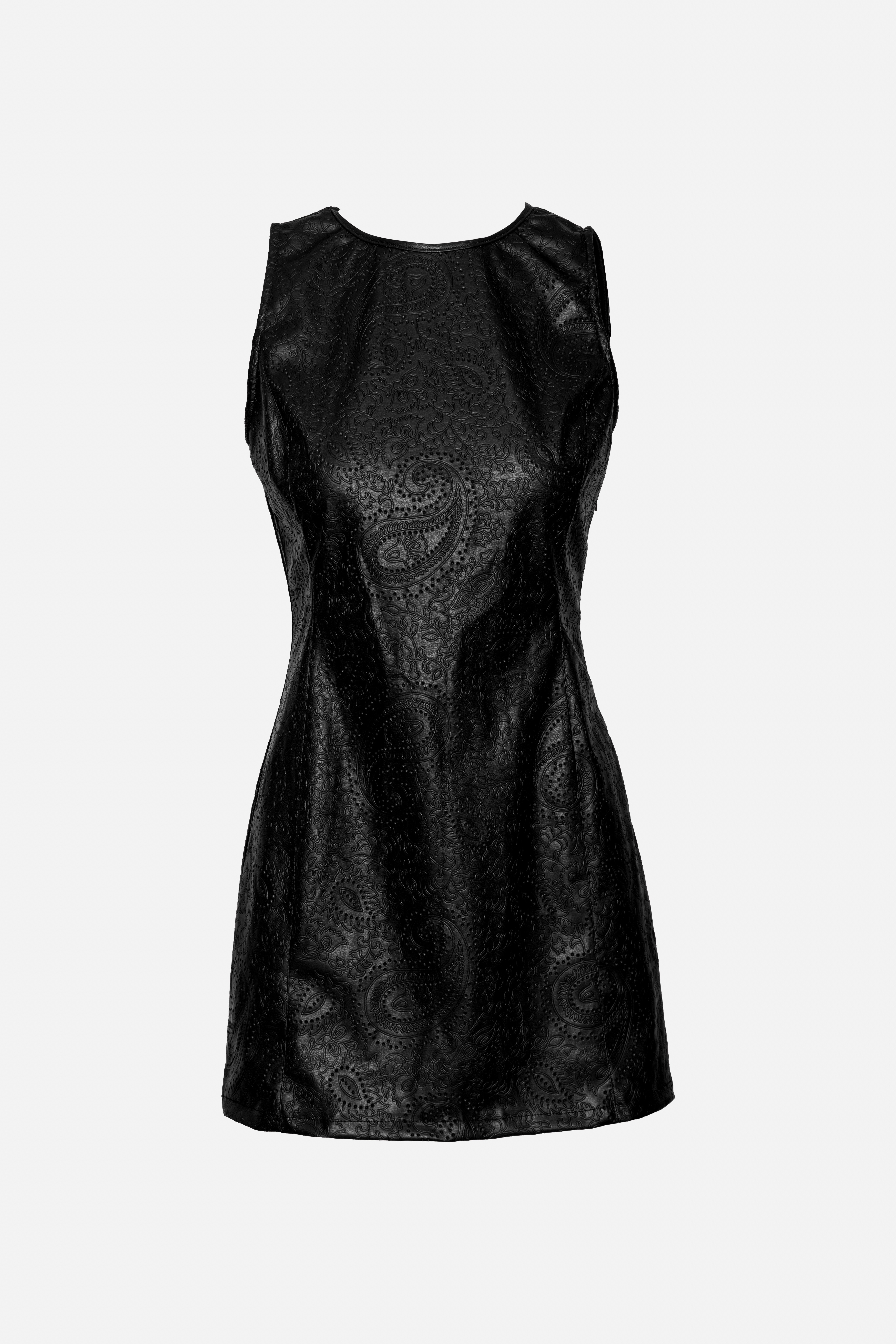 Mini-Kleid im Trapezschnitt mit Paisley-Muster