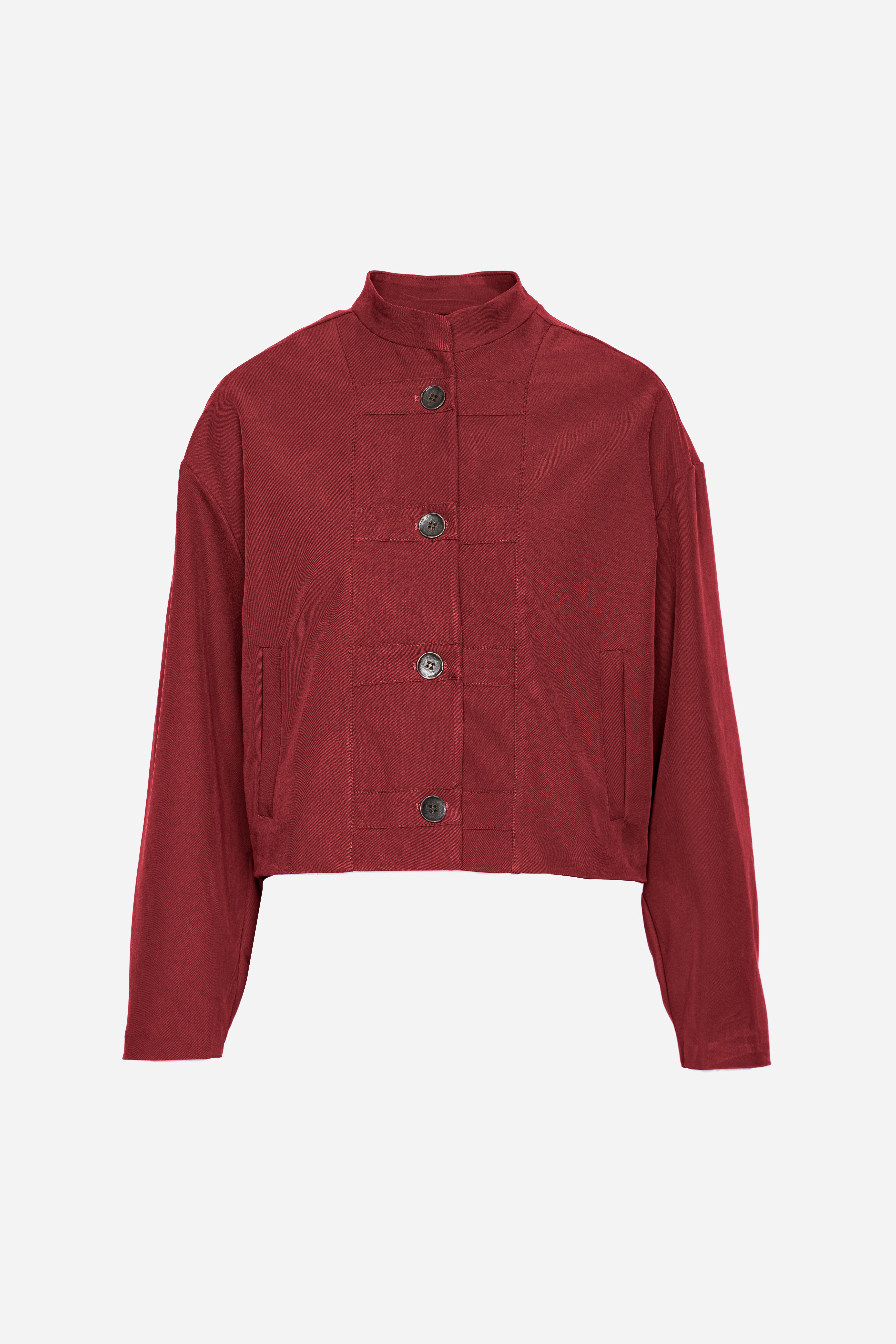 Kurzjacke mit Stehkragen