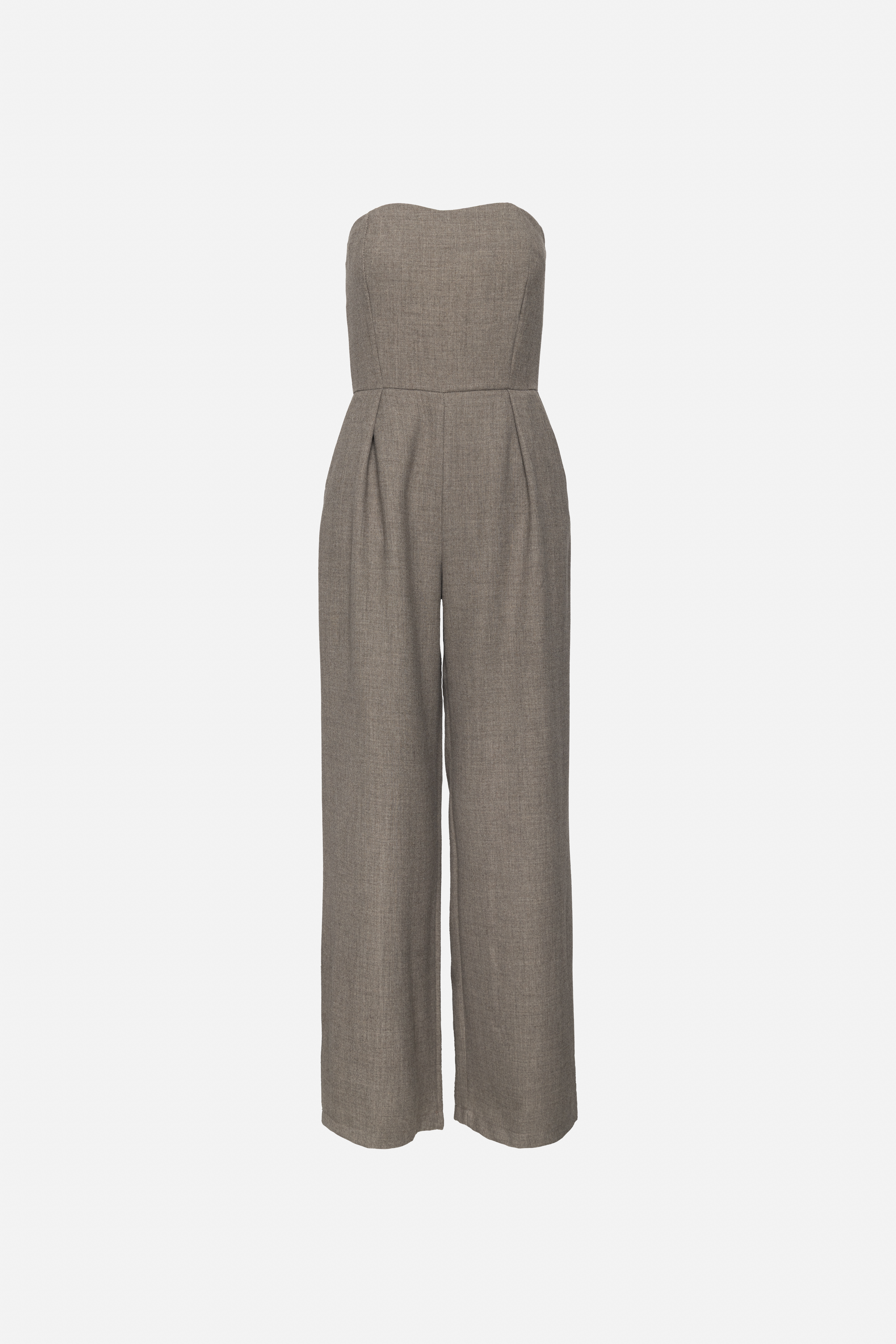 Korsett-Jumpsuit mit weitem Bein