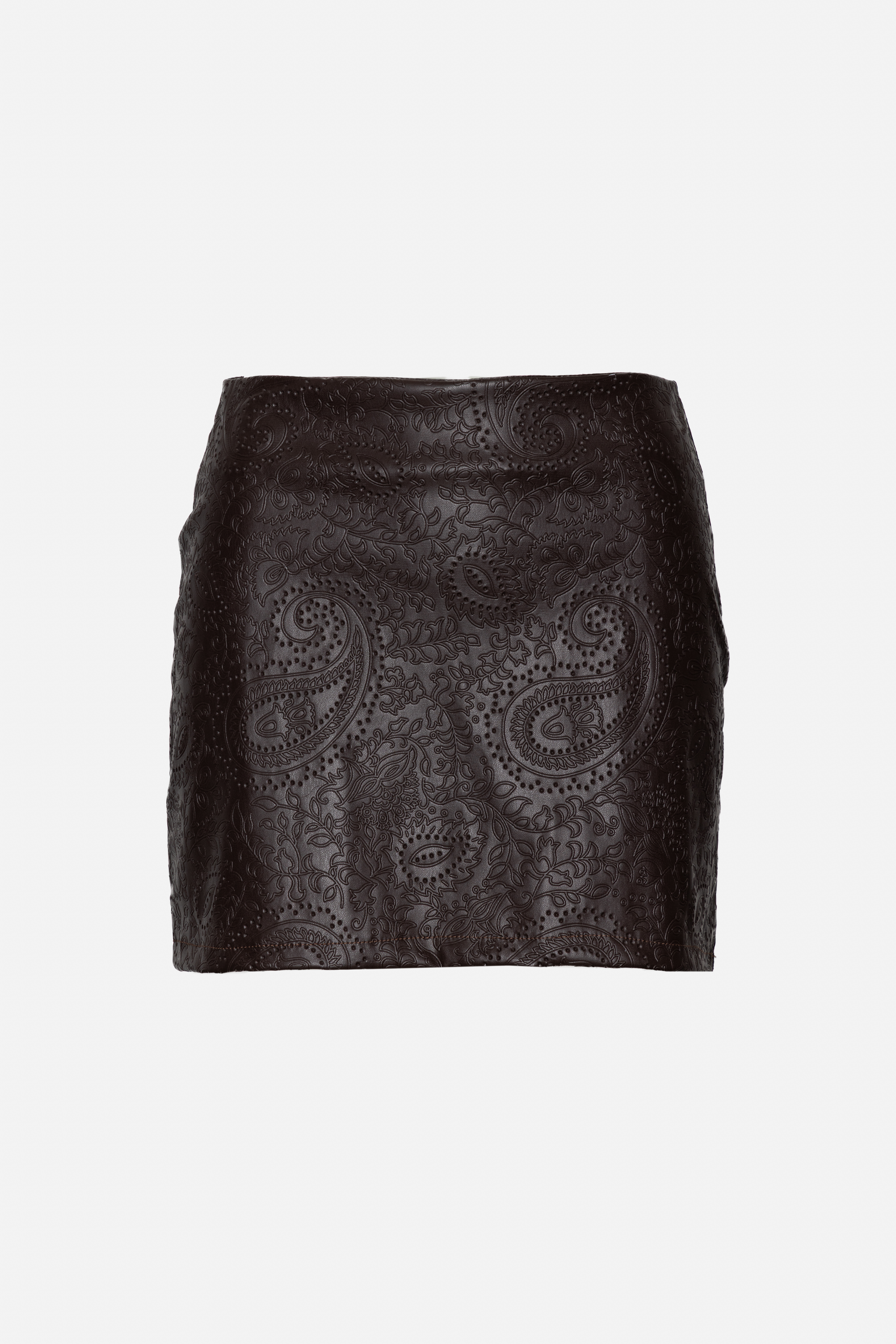 Mini-Bleistiftrock mit Paisley-Muster