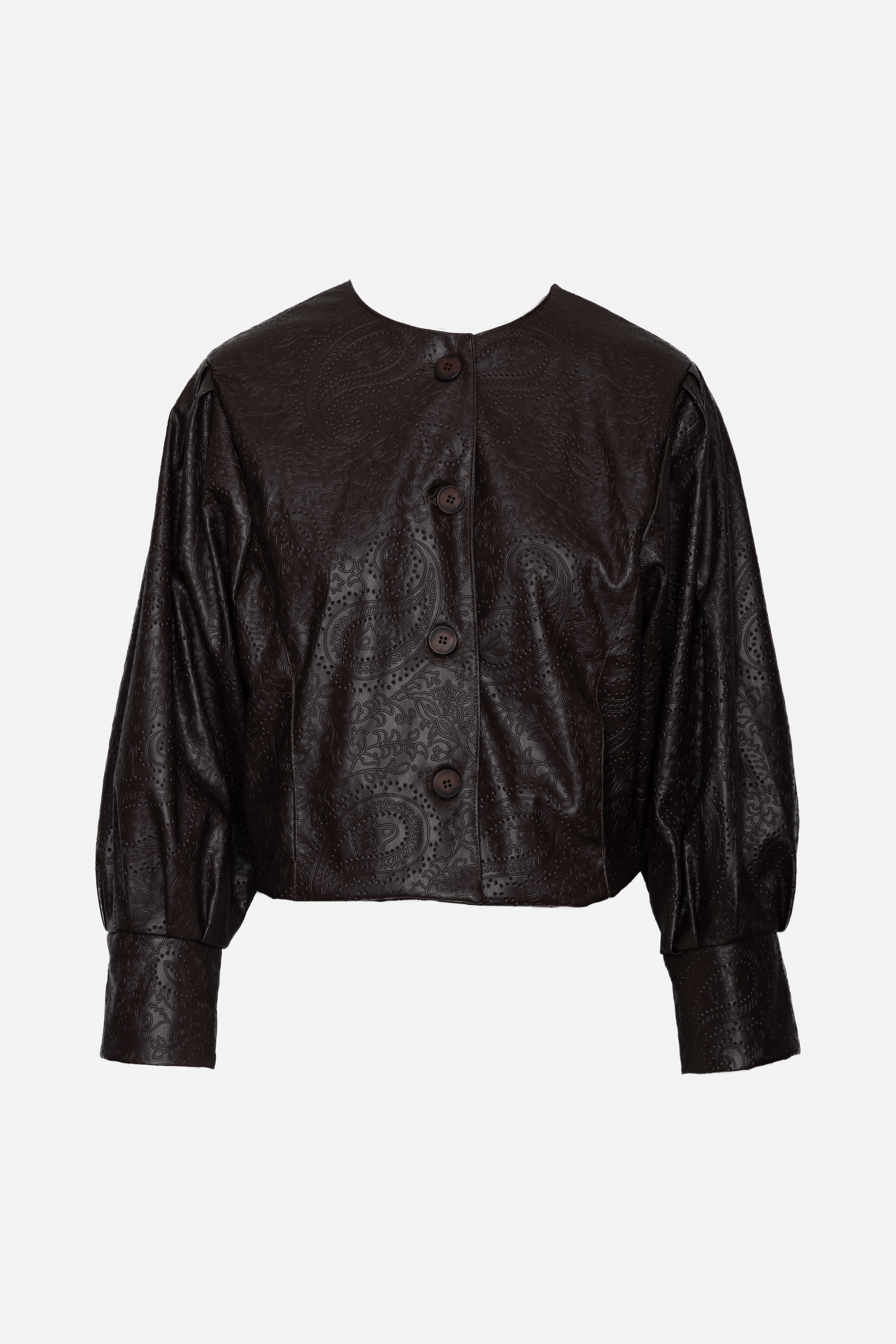 Kurze Jacke aus Kunstleder