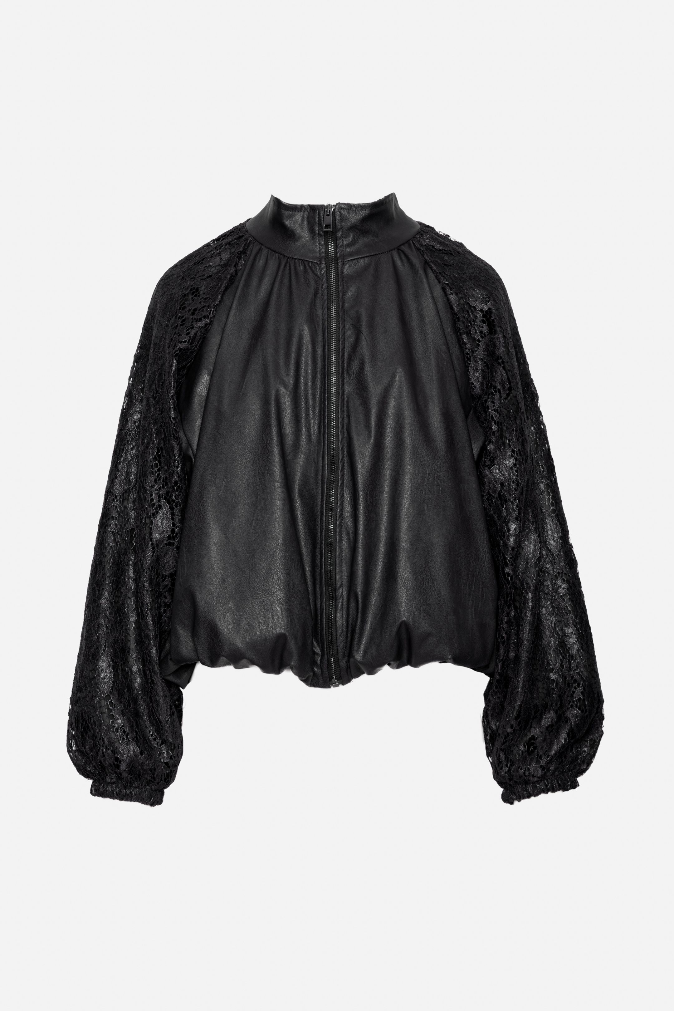 Bomberjacke mit Raffung