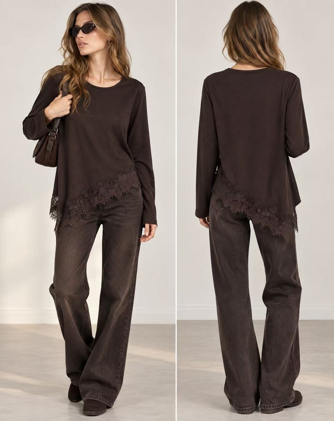 Lockere asymmetrische Bluse