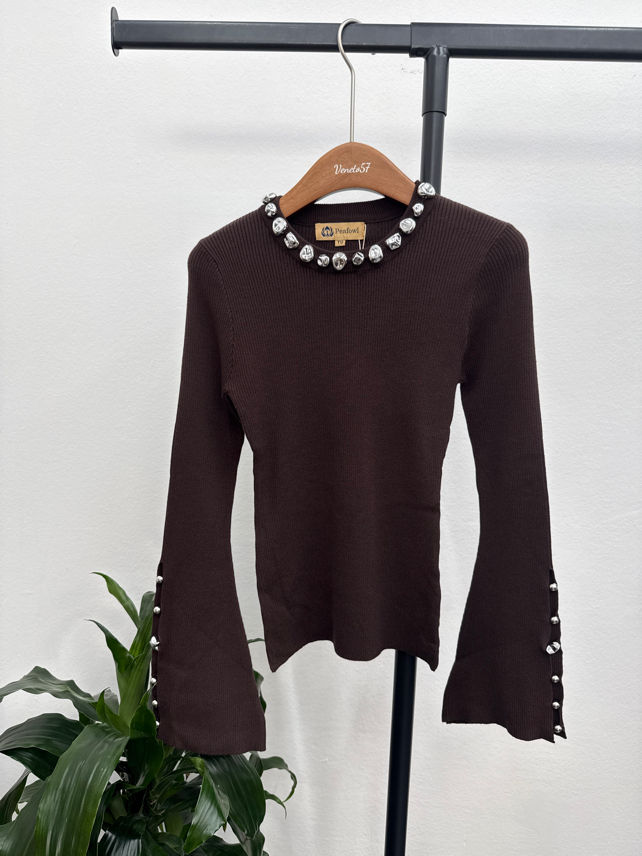 Figurbetontes Rippen-Top