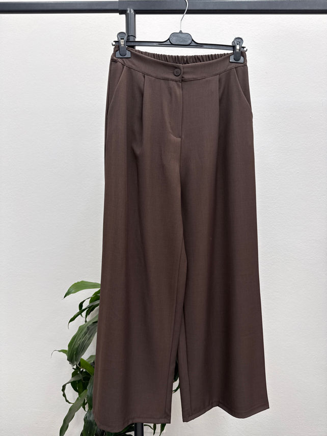 Wide-Leg-Hose mit Falten