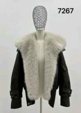 Oversize-Jacke mit Kragen
