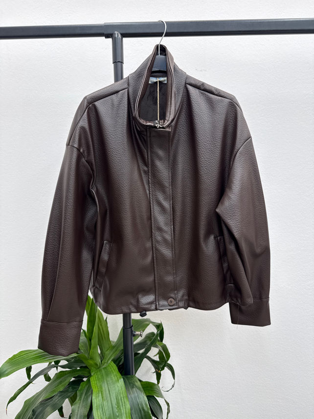 Lässige Jacke mit Stehkragen