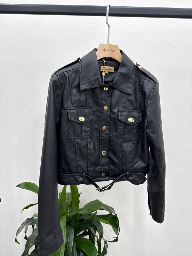 Taillierter Gürtel-Blazer