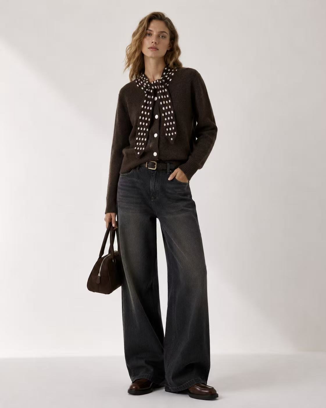 Cardigan mit Schleife